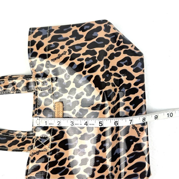 Consuela Grab N Go Mini Bag Leopard Vinyl Double Handle Tote No Closure - Picture 14 of 14